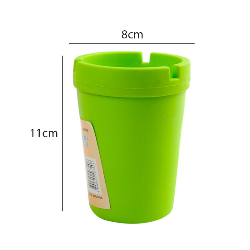 Nešiojamas PP automobilio peleninis plaunamas dūmų pelenų padėklas su cigarečių lizdo laikikliu 11*8cm