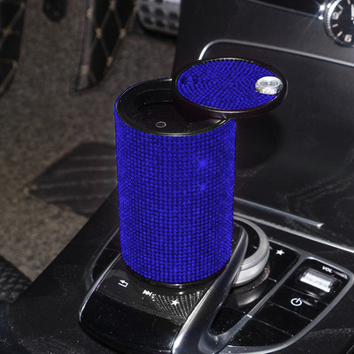 Deimantinis automobilio peleninis universalus krištolo krištolinio akmens pelenų padėklas automobilių vidaus dekoro cigarečių laikiklis Automobilių priedai mergaitėms, moterims