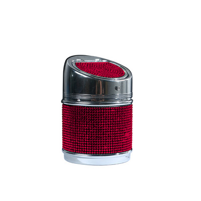 Scrumieră pentru mașină cu stras de lux Scrumieră auto universală Container pentru ceașcă Tavă pentru cenușă pentru trabuc Suport pentru cenușă pentru fumat Cilindru Accesorii auto