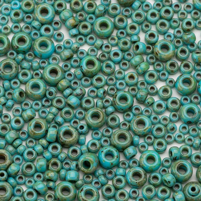 Taidian Miyuki kerek Picasso gyöngyök ékszerkészítéshez, barkácsolás, kézzel készített ékszer Ajándékok Boho stílusú 2mm 3mm 4mm Vegyes méret 10g/20g/táska