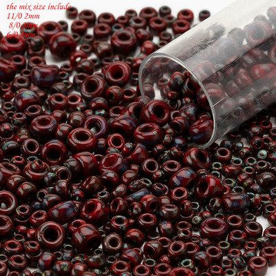 Taidian Miyuki kerek Picasso gyöngyök ékszerkészítéshez, barkácsolás, kézzel készített ékszer Ajándékok Boho stílusú 2mm 3mm 4mm Vegyes méret 10g/20g/táska