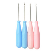 2 bucăți cusut pungi pantofi pungi cârlig pentru găuri DIY lucrat manual din piele perforator mâner din plastic con ac ace pentru repararea pantofilor