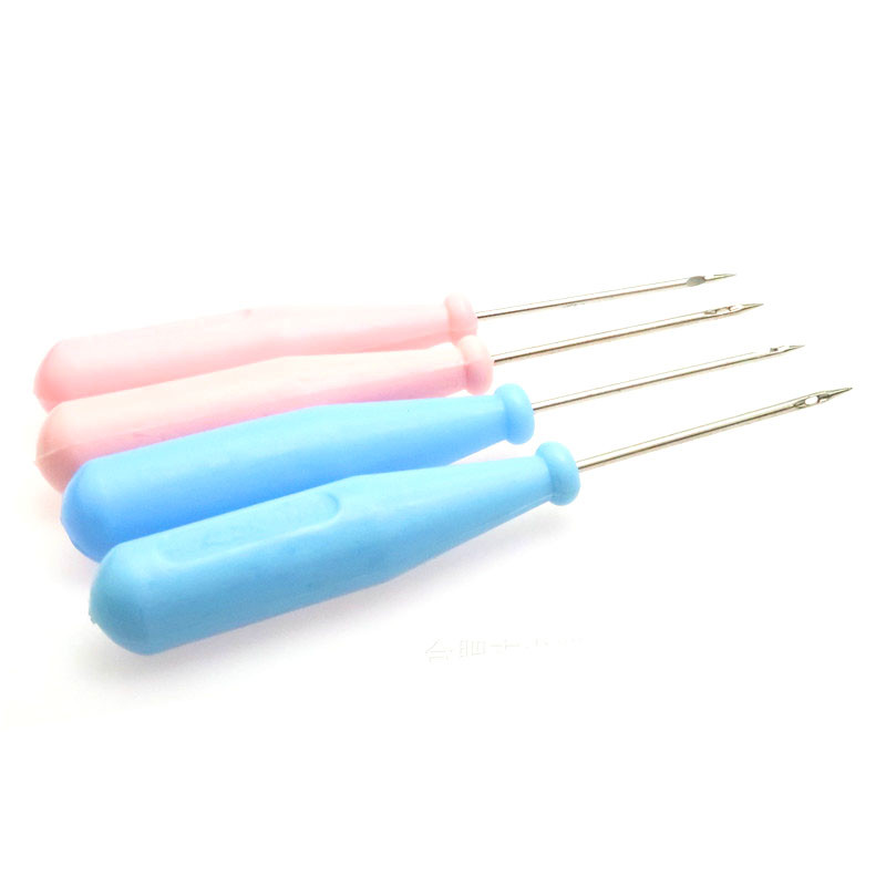 2 bucăți cusut pungi pantofi pungi cârlig pentru găuri DIY lucrat manual din piele perforator mâner din plastic con ac ace pentru repararea pantofilor