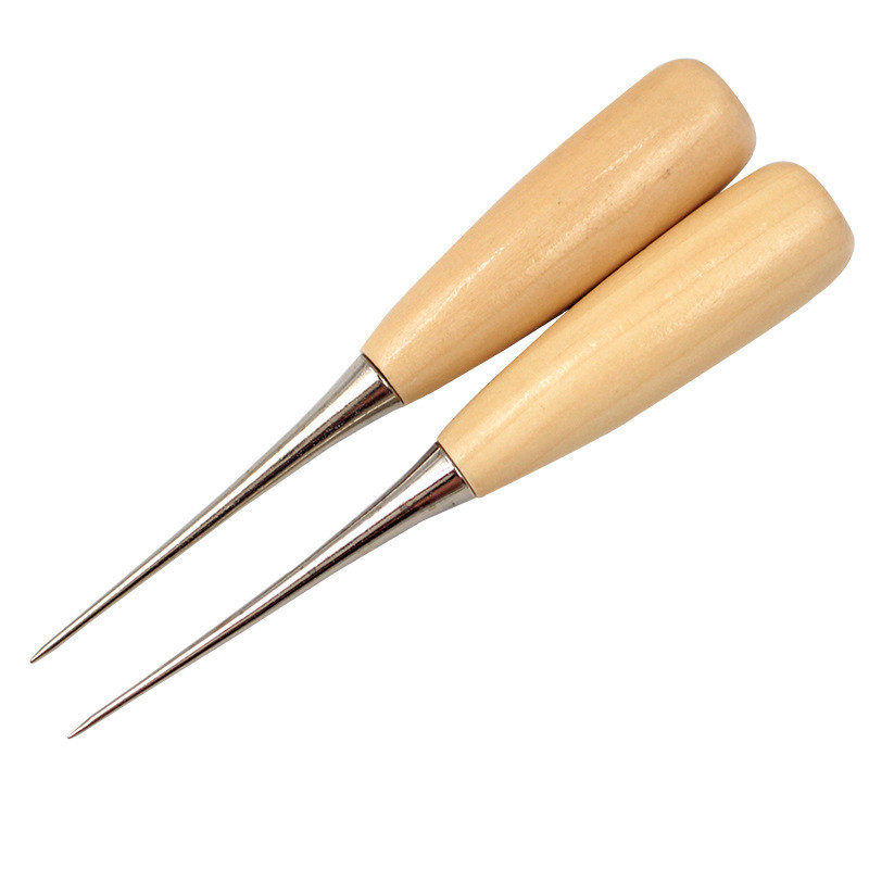 1/2/3 kom. Izdržljivo profesionalno šilo s kožnom drvenom drškom Alati za šivanje kožnih rukotvorina Dodaci za šivanje Šilo za šivanje