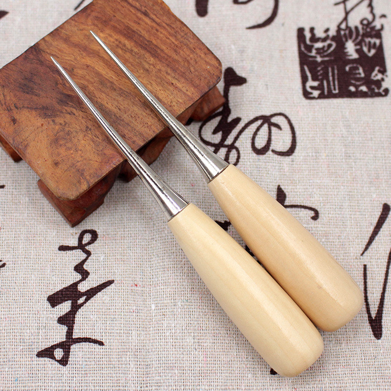 1/2/3 kom. Izdržljivo profesionalno šilo s kožnom drvenom drškom Alati za šivanje kožnih rukotvorina Dodaci za šivanje Šilo za šivanje