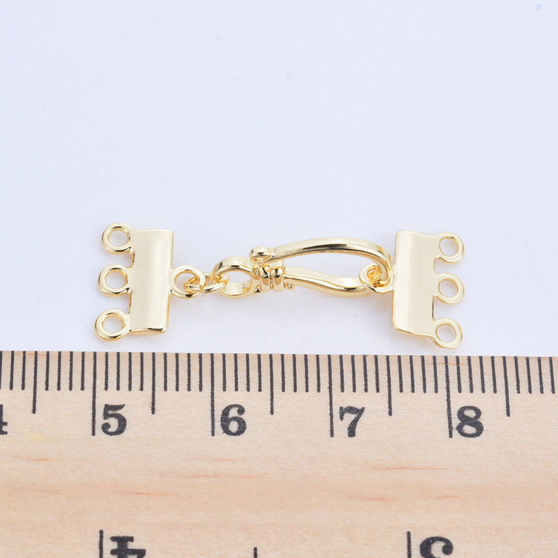 4PCS 32MM 14K zlatne mesingane narukvice Connect kopče Visokokvalitetni Diy nakit Nalazi Dodaci