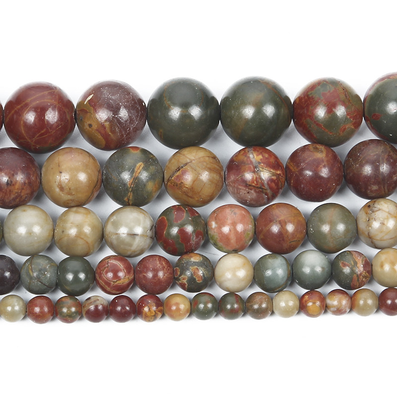 Perle od prirodnog kamena Picasso jaspis labave perle za izradu nakita Ručni rad DIY narukvica Vrpca 4 6 8 10 12 mm