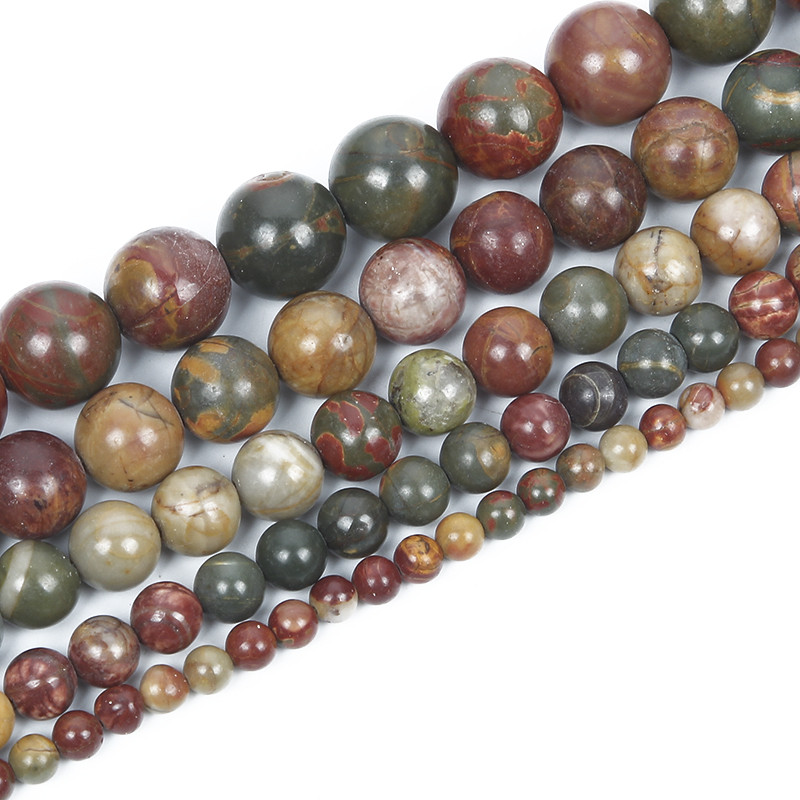 Perle od prirodnog kamena Picasso jaspis labave perle za izradu nakita Ručni rad DIY narukvica Vrpca 4 6 8 10 12 mm