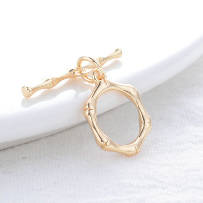 Okrugla narukvica u obliku srca od 14K pozlaćene mesingane O preklopne kopče Visokokvalitetni pribor za izradu nakita „uradi sam“