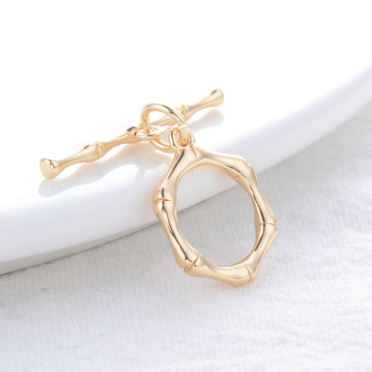 Okrugla narukvica u obliku srca od 14K pozlaćene mesingane O preklopne kopče Visokokvalitetni pribor za izradu nakita „uradi sam“