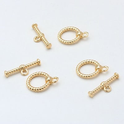 4 kompleta visokokvalitetne 14K pozlaćene O preklopne kopče Konektori DIY narukvica Ogrlica Nalazi za nakit Izrada pribora