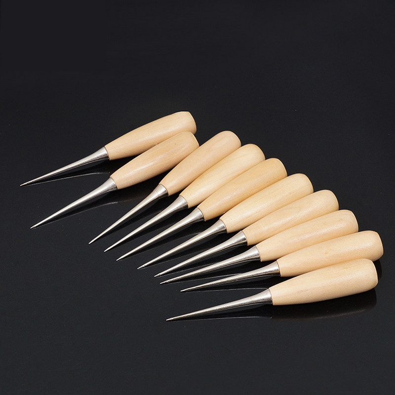 Tisuće komada kožnih alata „uradi sam“ Cola drška za šilo za drvo Bušilica za šilo od punog drveta Svrdla za pozicioniranje Kožni alati Ručno šivanje „Uradi sam C“