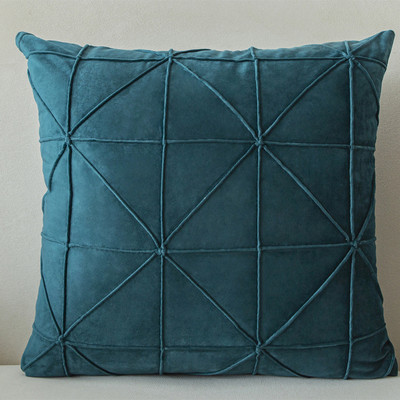New Grids Dutch Velvet Cushion Coll Case Μαξιλαροθήκη μονόχρωμη ριχτάρι για καναπέ Διακοσμητικό κάλυμμα οσφυϊκού μαξιλαριού Διακοσμητικό μαξιλαροθήκη σπιτιού