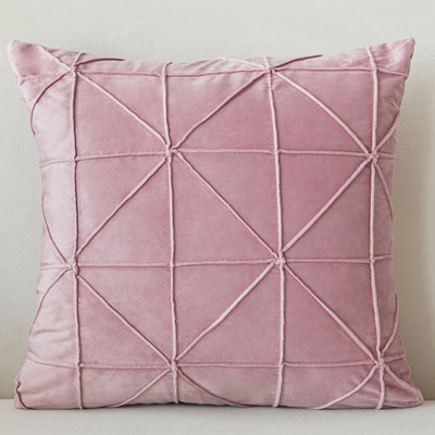 New Grids Dutch Velvet Cushion Coll Case Μαξιλαροθήκη μονόχρωμη ριχτάρι για καναπέ Διακοσμητικό κάλυμμα οσφυϊκού μαξιλαριού Διακοσμητικό μαξιλαροθήκη σπιτιού