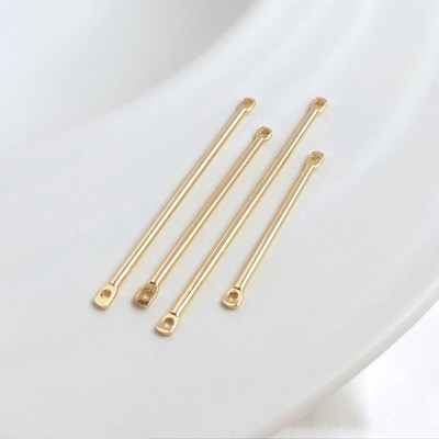 14K pozlaćene 30 mm 35 mm duge metalne šipke Karike Tanke štapiće Trakasti konektori Privjesci za DIY Naušnice Pribor za izradu nakita