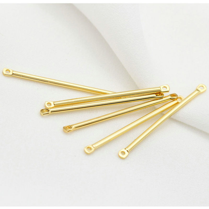 14K pozlaćene 30 mm 35 mm duge metalne šipke Karike Tanke štapiće Trakasti konektori Privjesci za DIY Naušnice Pribor za izradu nakita