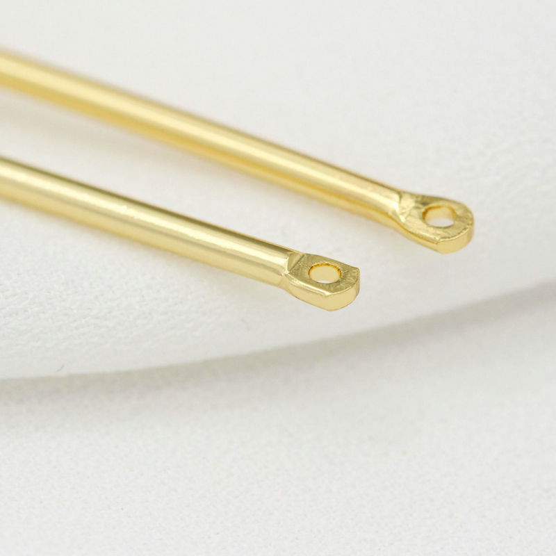 14K pozlaćene 30 mm 35 mm duge metalne šipke Karike Tanke štapiće Trakasti konektori Privjesci za DIY Naušnice Pribor za izradu nakita