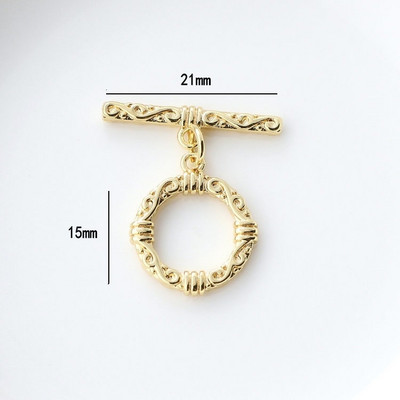 14K zlato u boji mesinga O preklopne kopče OT narukvice preklopne kopče Diy dodaci Pribor za izradu nakita