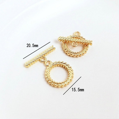 14K zlato u boji mesinga O preklopne kopče OT narukvice preklopne kopče Diy dodaci Pribor za izradu nakita