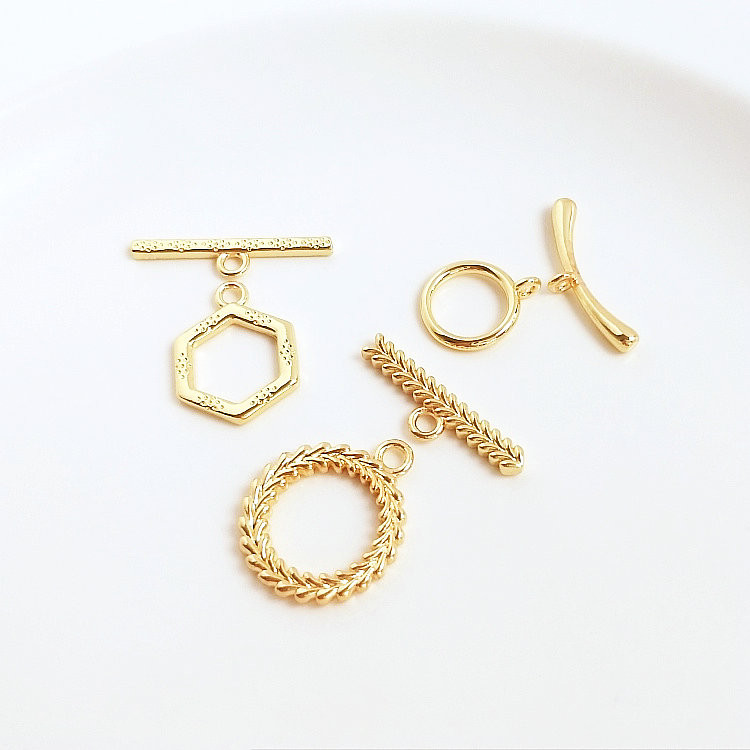 14K zlato u boji mesinga O preklopne kopče OT narukvice preklopne kopče Diy dodaci Pribor za izradu nakita