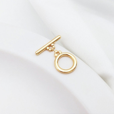 10MM 14K pozlaćena mesingana okrugla narukvica O preklopne kopče Visokokvalitetni dodaci za nakit „uradi sam“