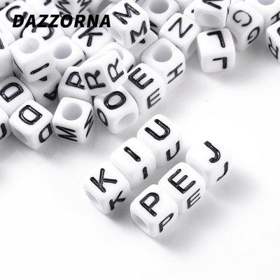 100 vnt kubo abėcėlės akrilo karoliukai 6x6 mm spalvos aukso raidžių karoliukai papuošalų kūrimas apyrankėms karoliai pasidaryk pats didmeninė prekyba