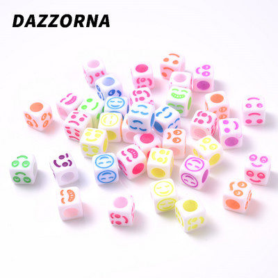 100 vnt kubo abėcėlės akrilo karoliukai 6x6 mm spalvos aukso raidžių karoliukai papuošalų kūrimas apyrankėms karoliai pasidaryk pats didmeninė prekyba