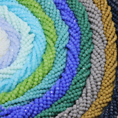 1 σκέλος 95 τμχ 4 χιλιοστά με όψη στρογγυλές γυάλινες χάντρες προς πώληση Πολύχρωμες κρυστάλλινες χάντρες αποστάτη για αξεσουάρ κατασκευής κοσμημάτων