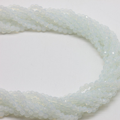 1 σκέλος 95 τμχ 4 χιλιοστά με όψη στρογγυλές γυάλινες χάντρες προς πώληση Πολύχρωμες κρυστάλλινες χάντρες αποστάτη για αξεσουάρ κατασκευής κοσμημάτων