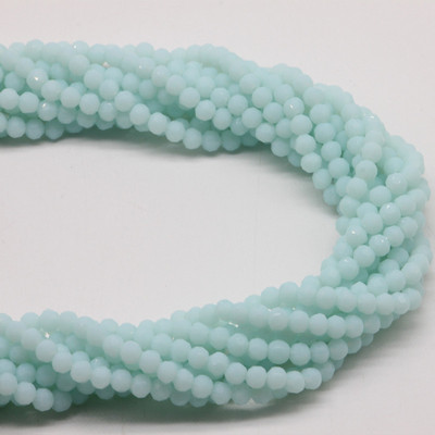 1 σκέλος 95 τμχ 4 χιλιοστά με όψη στρογγυλές γυάλινες χάντρες προς πώληση Πολύχρωμες κρυστάλλινες χάντρες αποστάτη για αξεσουάρ κατασκευής κοσμημάτων