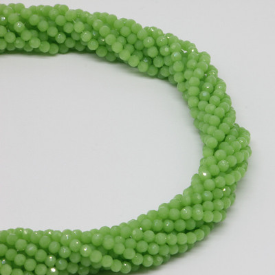 1 σκέλος 95 τμχ 4 χιλιοστά με όψη στρογγυλές γυάλινες χάντρες προς πώληση Πολύχρωμες κρυστάλλινες χάντρες αποστάτη για αξεσουάρ κατασκευής κοσμημάτων