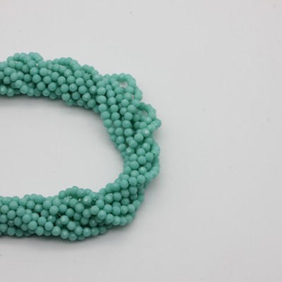 1 σκέλος 95 τμχ 4 χιλιοστά με όψη στρογγυλές γυάλινες χάντρες προς πώληση Πολύχρωμες κρυστάλλινες χάντρες αποστάτη για αξεσουάρ κατασκευής κοσμημάτων