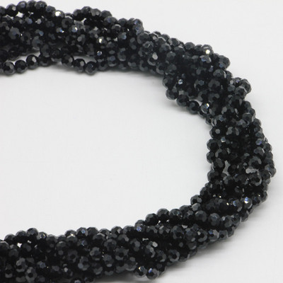 1 σκέλος 95 τμχ 4 χιλιοστά με όψη στρογγυλές γυάλινες χάντρες προς πώληση Πολύχρωμες κρυστάλλινες χάντρες αποστάτη για αξεσουάρ κατασκευής κοσμημάτων