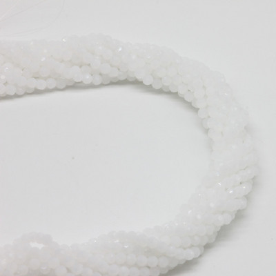 1 σκέλος 95 τμχ 4 χιλιοστά με όψη στρογγυλές γυάλινες χάντρες προς πώληση Πολύχρωμες κρυστάλλινες χάντρες αποστάτη για αξεσουάρ κατασκευής κοσμημάτων