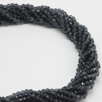 1 σκέλος 95 τμχ 4 χιλιοστά με όψη στρογγυλές γυάλινες χάντρες προς πώληση Πολύχρωμες κρυστάλλινες χάντρες αποστάτη για αξεσουάρ κατασκευής κοσμημάτων