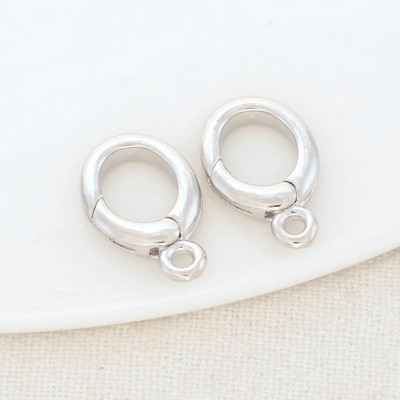 9,5*15,5 mm-es 14K arany színű sárgaréz nyaklánc Csatlakozás homárkapcsok Ékszerkészítési kellékek Barkácslelet Kiegészítők