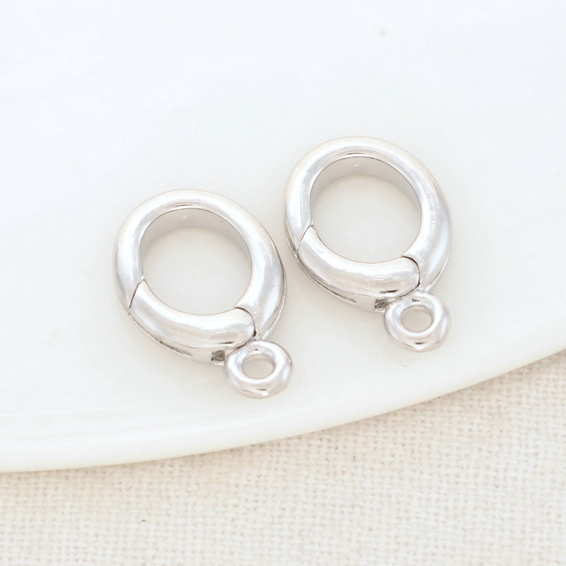 9,5*15,5 mm-es 14K arany színű sárgaréz nyaklánc Csatlakozás homárkapcsok Ékszerkészítési kellékek Barkácslelet Kiegészítők