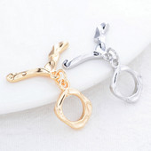 25*13.5MM 14K pozlaćena mesingana ogrlica s rombom O preklopne kopče Visokokvalitetni pribor za izradu nakita „uradi sam“