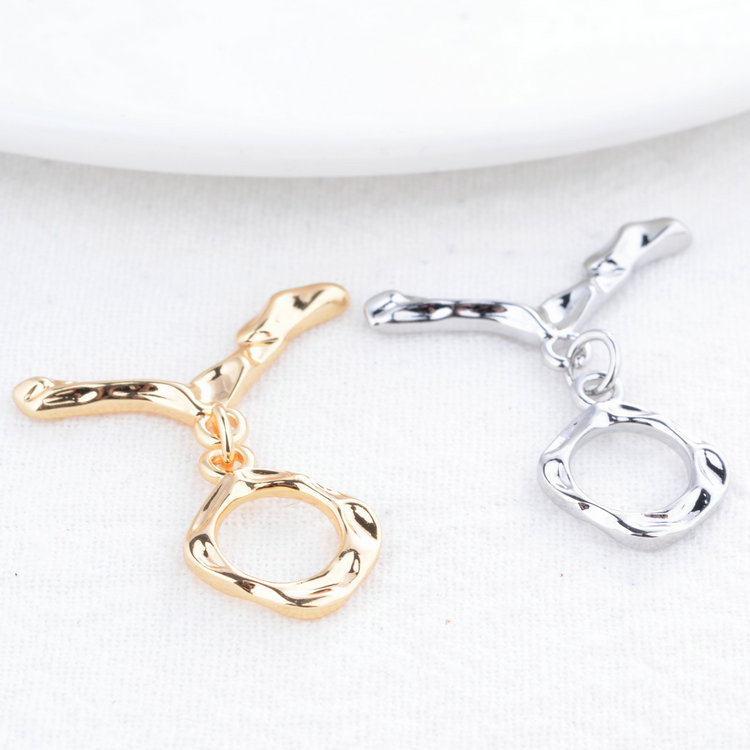 25*13.5MM 14K pozlaćena mesingana ogrlica s rombom O preklopne kopče Visokokvalitetni pribor za izradu nakita „uradi sam“