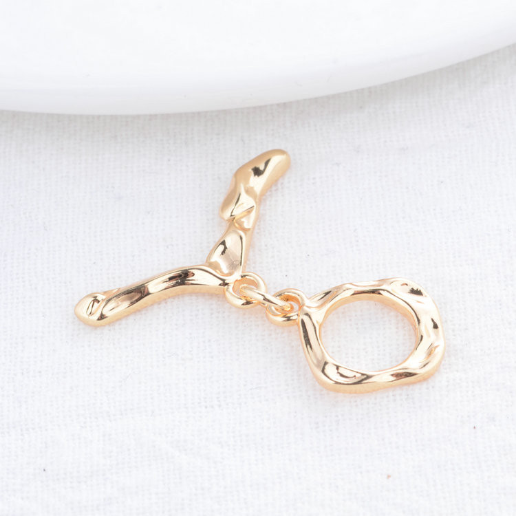 25*13.5MM 14K pozlaćena mesingana ogrlica s rombom O preklopne kopče Visokokvalitetni pribor za izradu nakita „uradi sam“