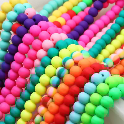 1 stīgu 6/9 mm māla apaļas krelles, vaļīgas starplikas krelles, polimēru māla krelles rotaslietu izgatavošanai. diy Boho rokassprādzes kaklarotas aksesuārs