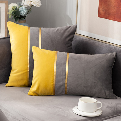 Nordic Luxury bársony párnahuzat 45x45cm otthoni dekoráció párnahuzat Patchwork kanapé párnahuzat design párnahuzat bársony