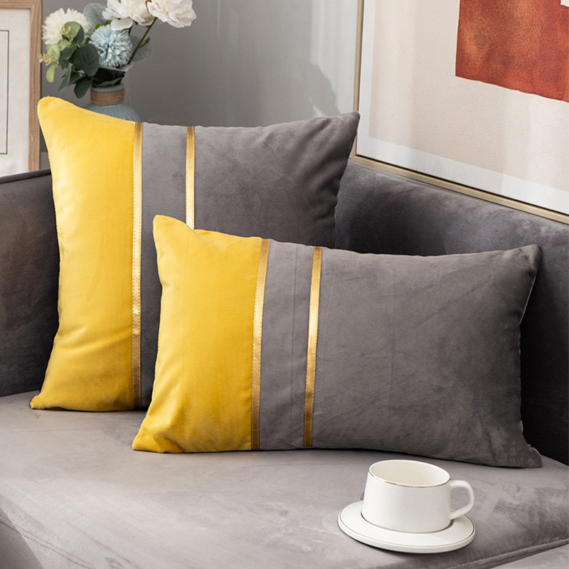 Nordic Luxury bársony párnahuzat 45x45cm otthoni dekoráció párnahuzat Patchwork kanapé párnahuzat design párnahuzat bársony