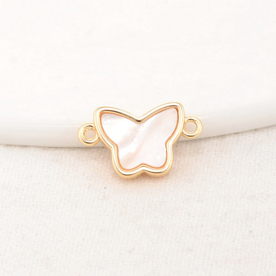 9,5*16MM 14K aukso spalvos žalvario apvalkalas drugelis su 2 skylutėmis, sujungti pakabukai, kaklo papuošalai, gaminimo reikmenys, pasidaryk pats.