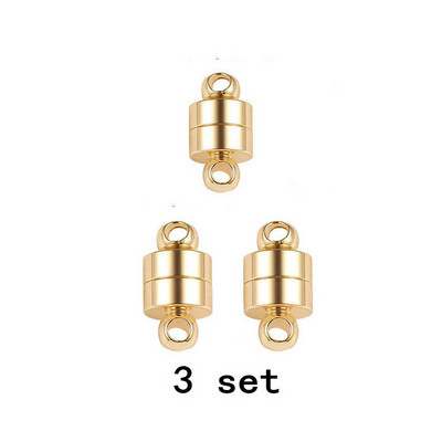6x12MM 14k valódi aranyozott mágneses karkötő kapocs gyöngyök kiváló minőségű barkács ékszerek készítéséhez kiegészítők