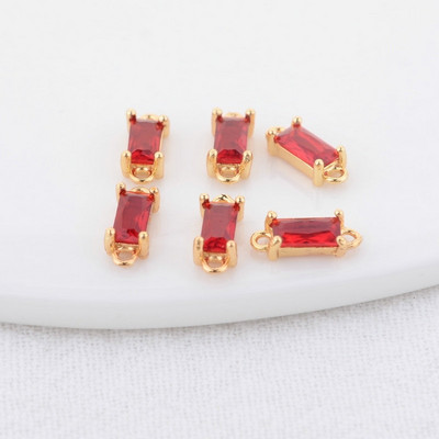 14K aukso spalvos žalvario ir stiklo deimantų apvalios formos pakabukai 2 skylučių pakabukai papuošalų gamybos reikmenys pasidaryk pats.