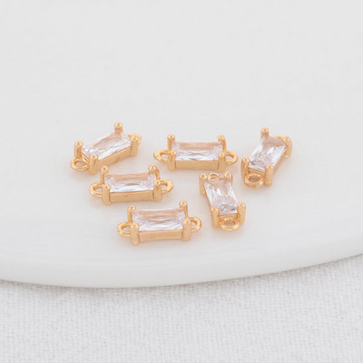 14K aukso spalvos žalvario ir stiklo deimantų apvalios formos pakabukai 2 skylučių pakabukai papuošalų gamybos reikmenys pasidaryk pats.