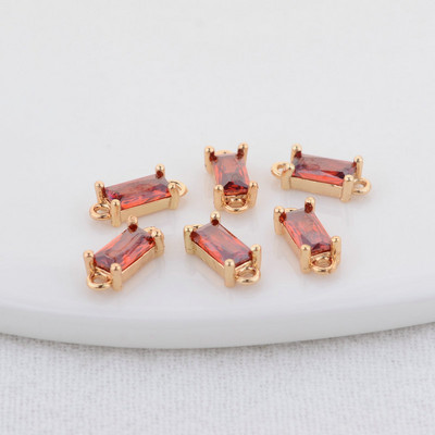 14K aukso spalvos žalvario ir stiklo deimantų apvalios formos pakabukai 2 skylučių pakabukai papuošalų gamybos reikmenys pasidaryk pats.