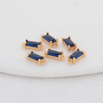 14K aukso spalvos žalvario ir stiklo deimantų apvalios formos pakabukai 2 skylučių pakabukai papuošalų gamybos reikmenys pasidaryk pats.