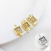 4 vnt. 9 mm skersmens 14K aukso spalvos žalvario karoliai Jungiamieji užsegimai Papuošalų gamybos reikmenys Pasidaryk pats.